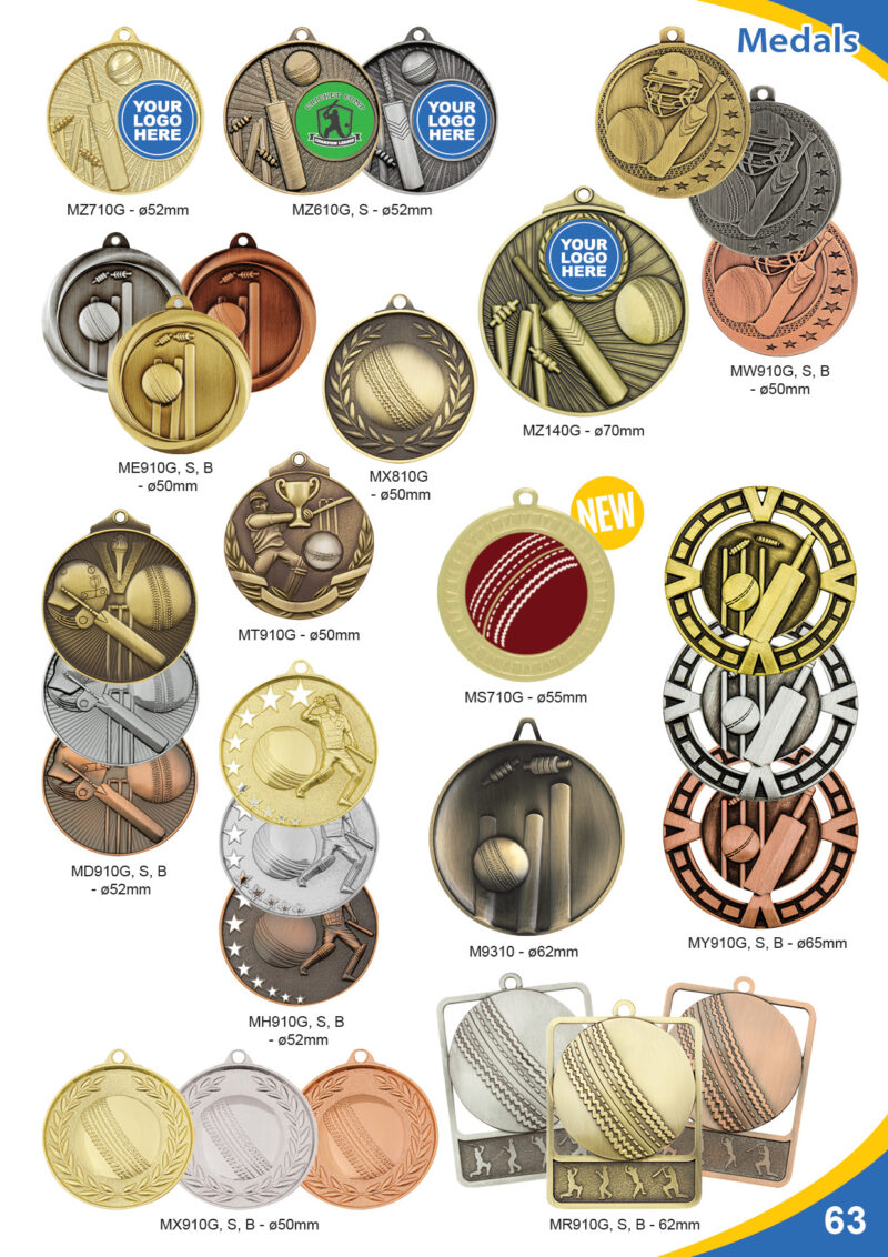 Cricket medals