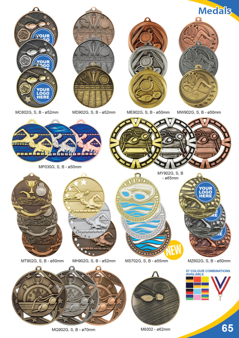 Swimming medals
