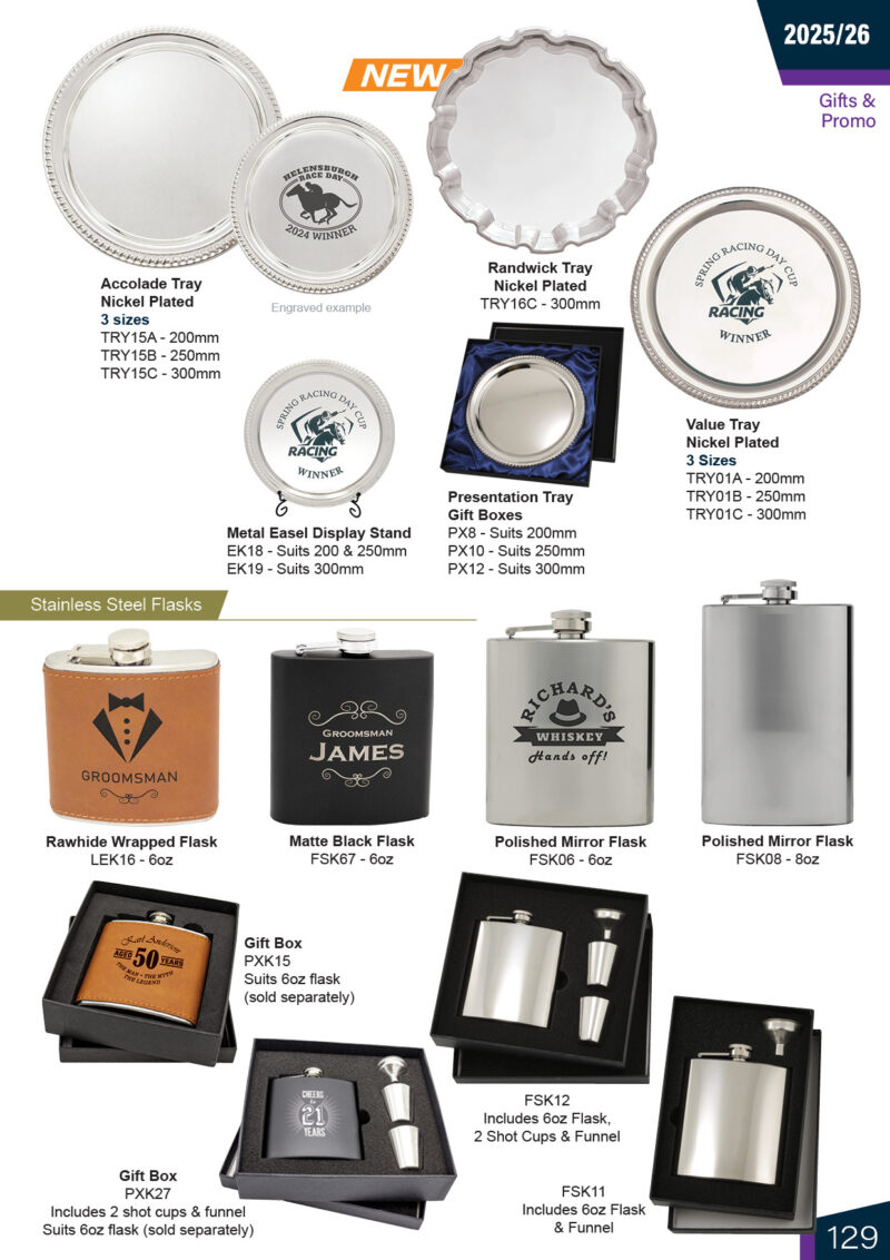 Trays & Flasks
