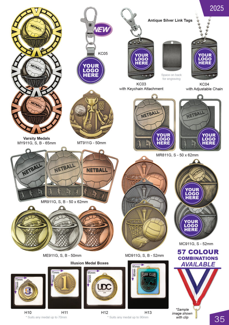 Netball Medals