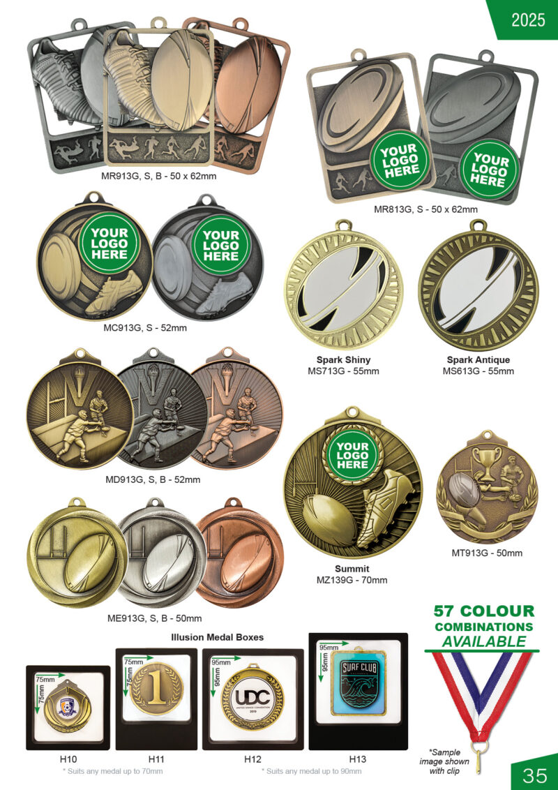 Rugby Medals