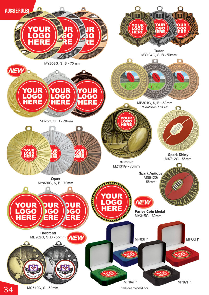 Aussie Rules medals