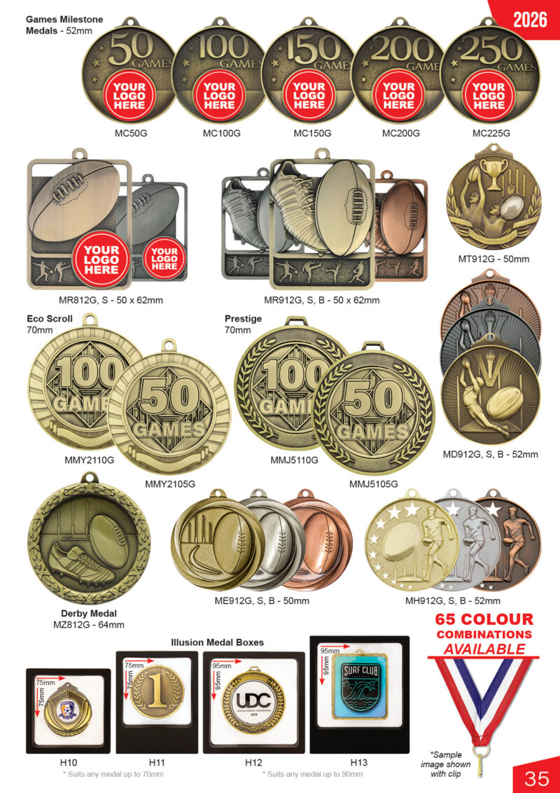 Aussie Rules medals