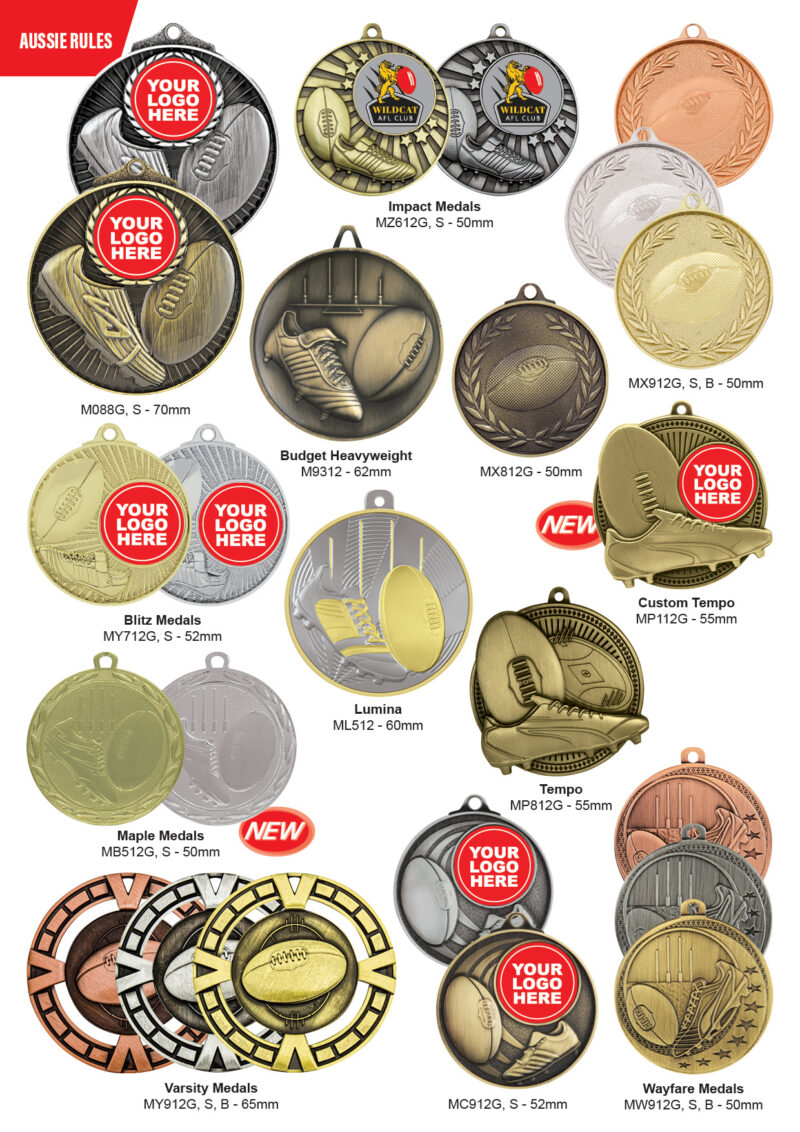 Aussie Rules medals