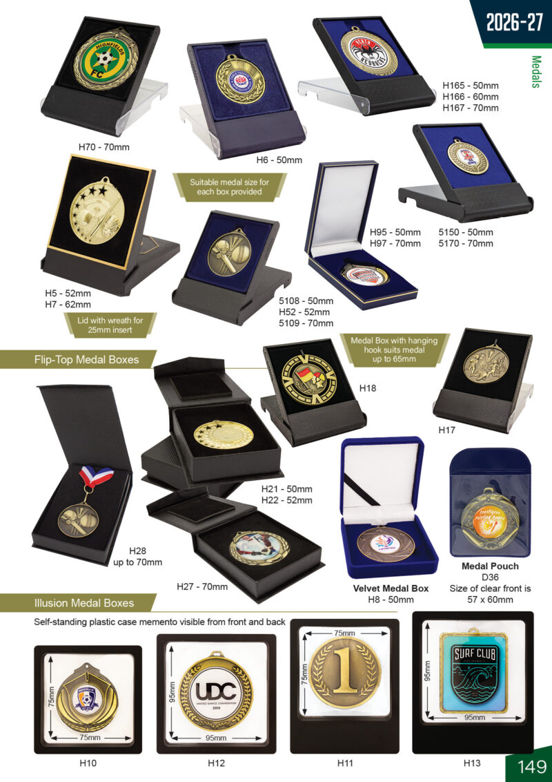 Medal displays