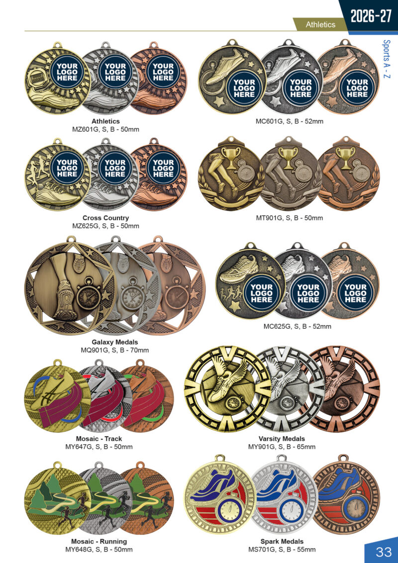 Athletics medals