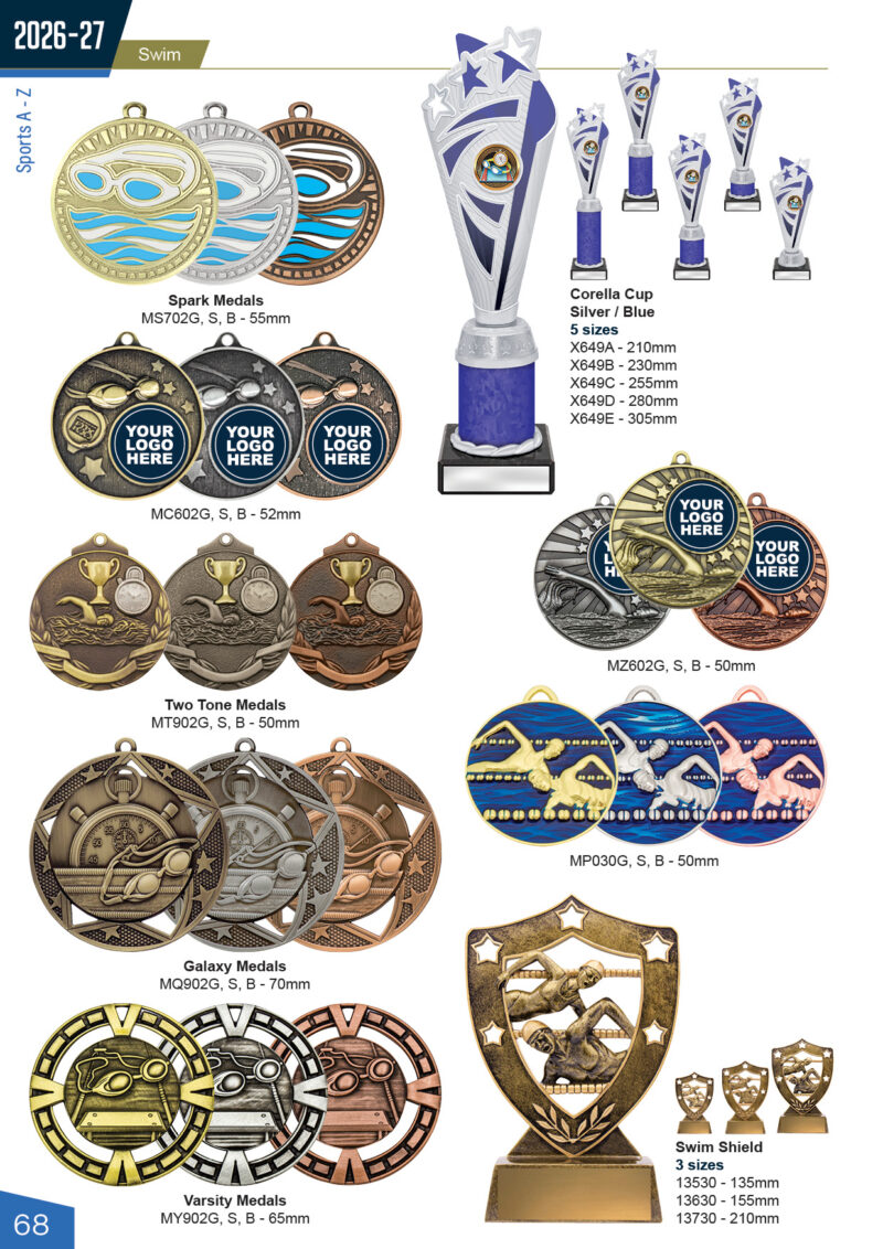 Swimming medals
