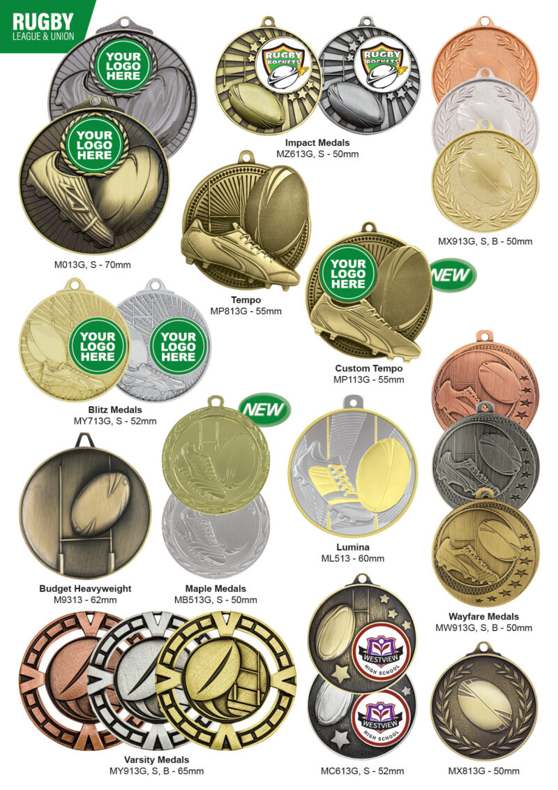 Rugby medals