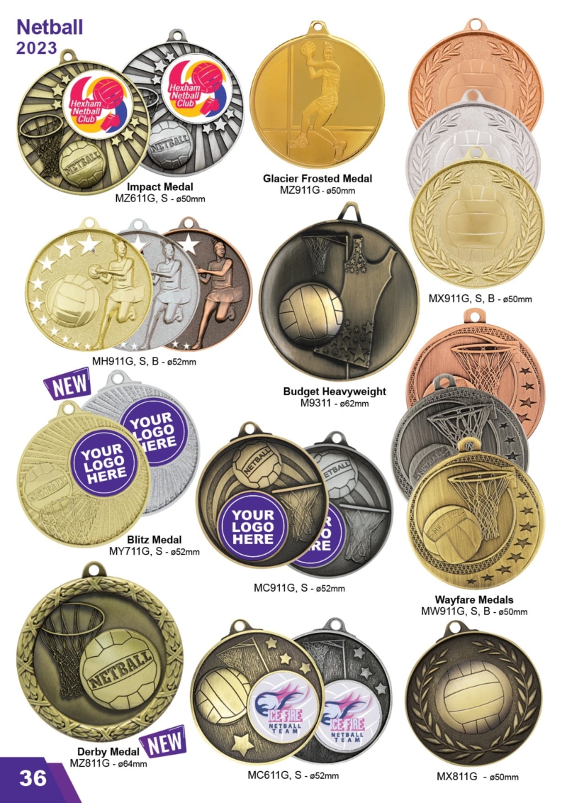Netball Medallions
