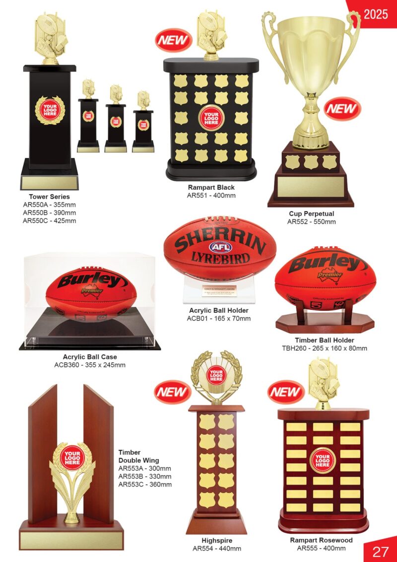 AFL Ball Displays