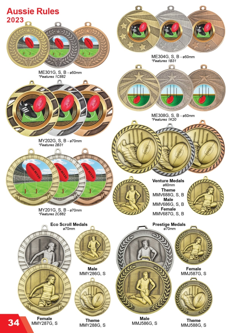 Aussie Rules Medallions